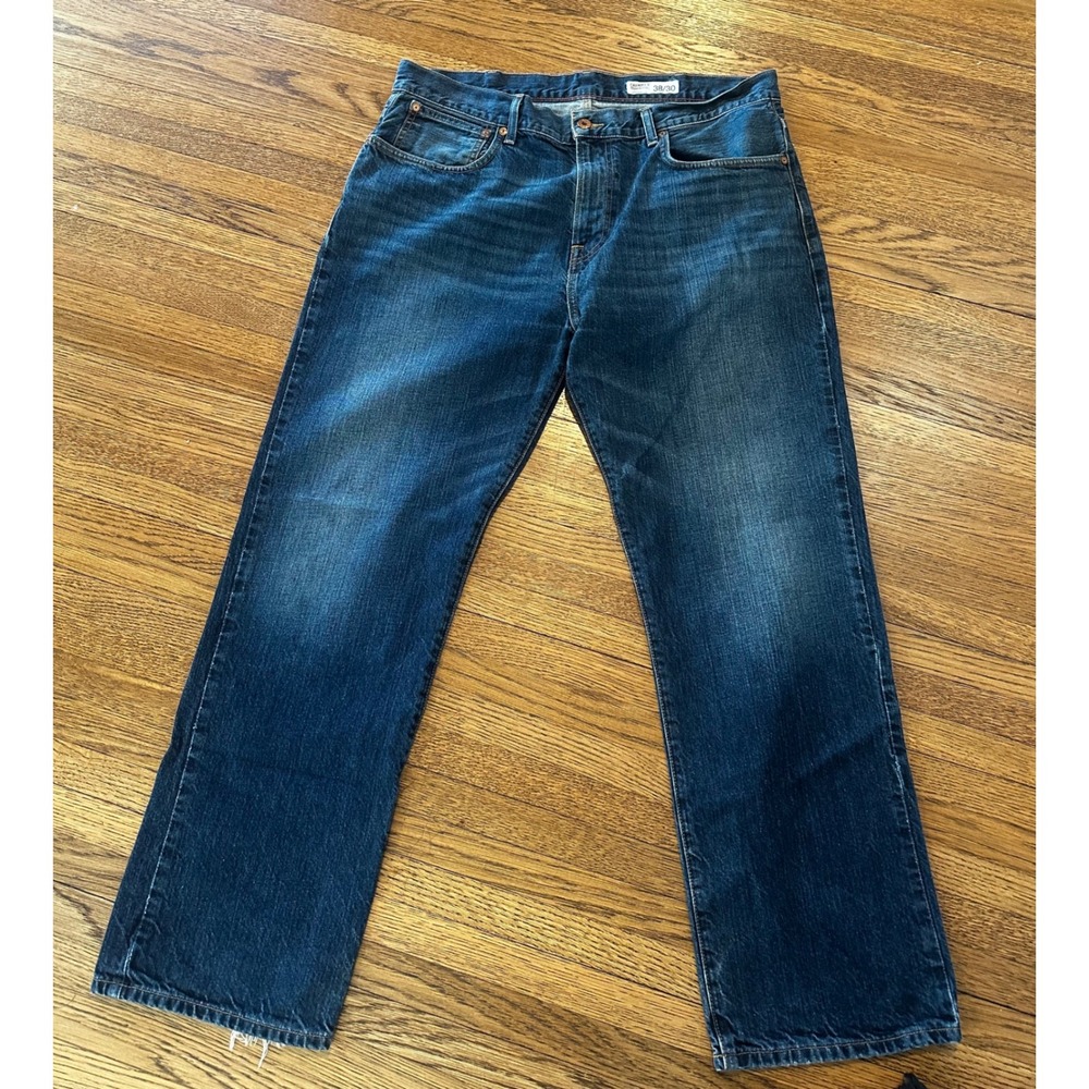 Cremieux Premium Denim Mens 38x30 Straight Leg Jeans Medium Wash Blue Cotton